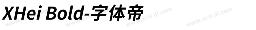 XHei Bold字体转换